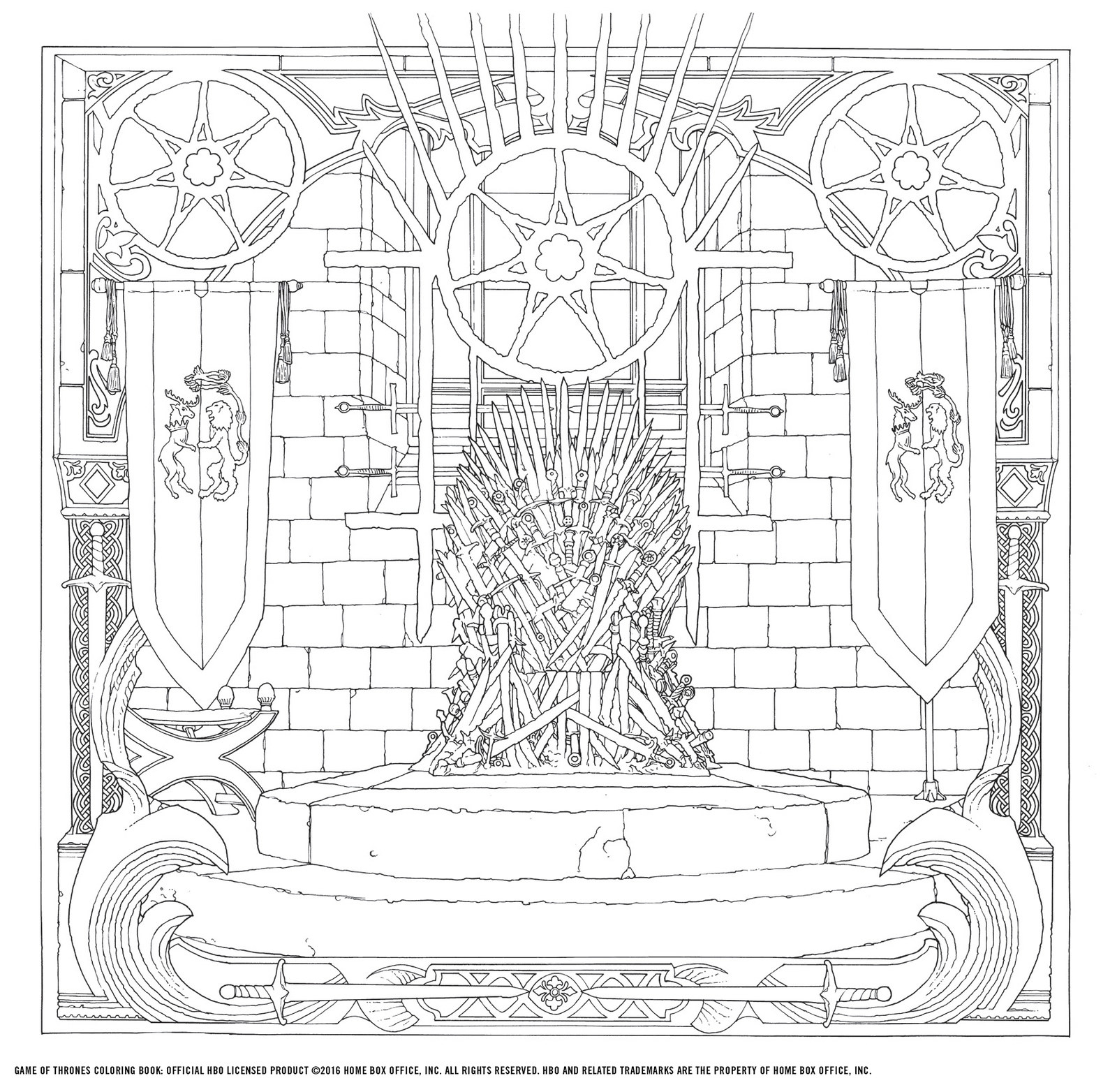 The New "Game Of Thrones" Coloring Book Looks Badass