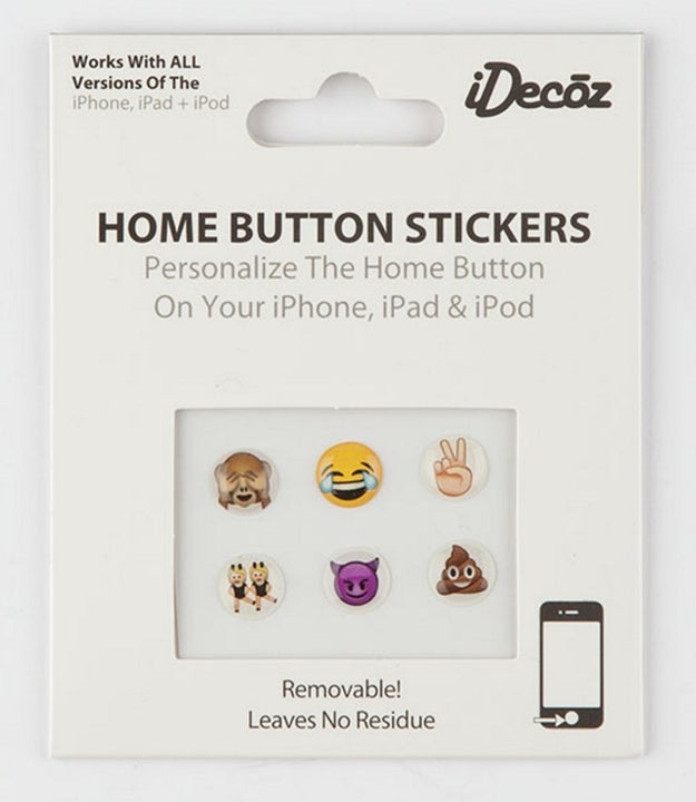 These iPhone home button stickers.