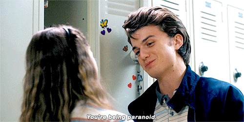 In Stranger Things the standard dreamy 80's jock is played by Joe Keery, who apparently is a top bloke IRL so they decided to keep the character around. He's absolutely perfect as the popular yet douchey Steve Harrington, and that hair is ON POINT. Bonus points for redeeming himself later in the series but I am obvie #teamjonathan4eva