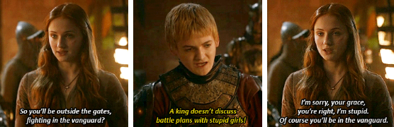 When she subtly sassed Joffrey: