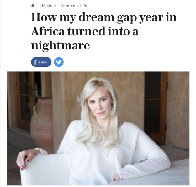 The Daily Telegraph published an excerpt of a memoir about a woman's time spent volunteering in Zambia as a teenager. Louise Linton wrote about caring for an HIV-positive orphan and hiding out from murderous rebels. Sounds terrifying — except people say her story doesn't add up.
