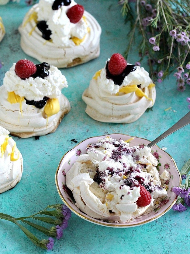 Berry Mini Pavlovas