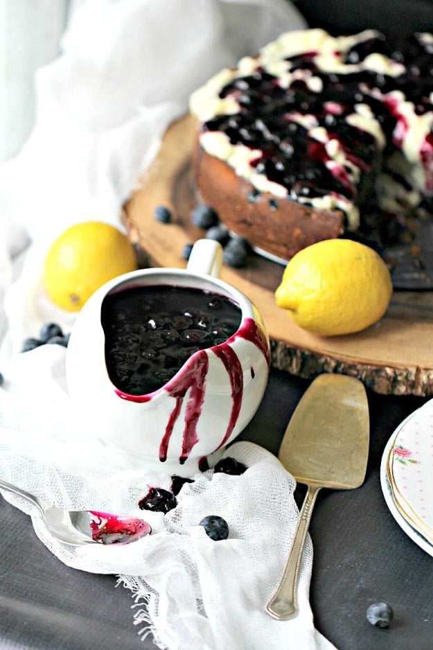 Homemade Vanilla Blueberry Sauce