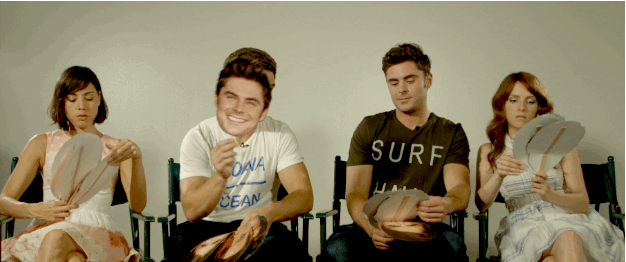 Anna: Zachary.Adam: Z-bomb.Anna: Zac's really obsessed with talking about selfie sticks. Do you like actually use one, or is it one of those things...Zac: Yeah.Adam: He has one.Zac: I got one as a gift from my girlfriend.Adam: You gotta use it, it's a gift!Anna: Aw, yeah, yeah. She's like making you...twisting your arm.