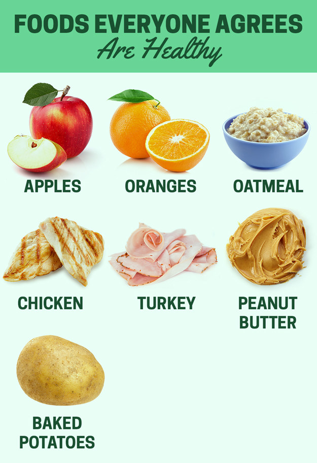 And, of course, there are some foods that everyone can agree are generally healthy.