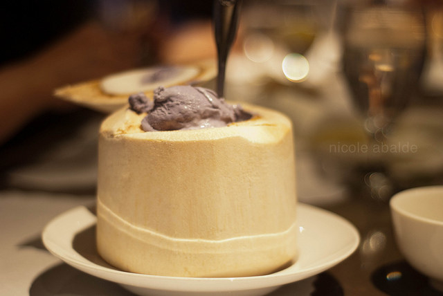 And because Filipinos will never ever get tired of coconut and ice cream, here is their ineluctable offpsring. The Buko Con Seta is a coconut (buko) husk filled with all the jolly goodness of it's white meat then topped with ice cream.
