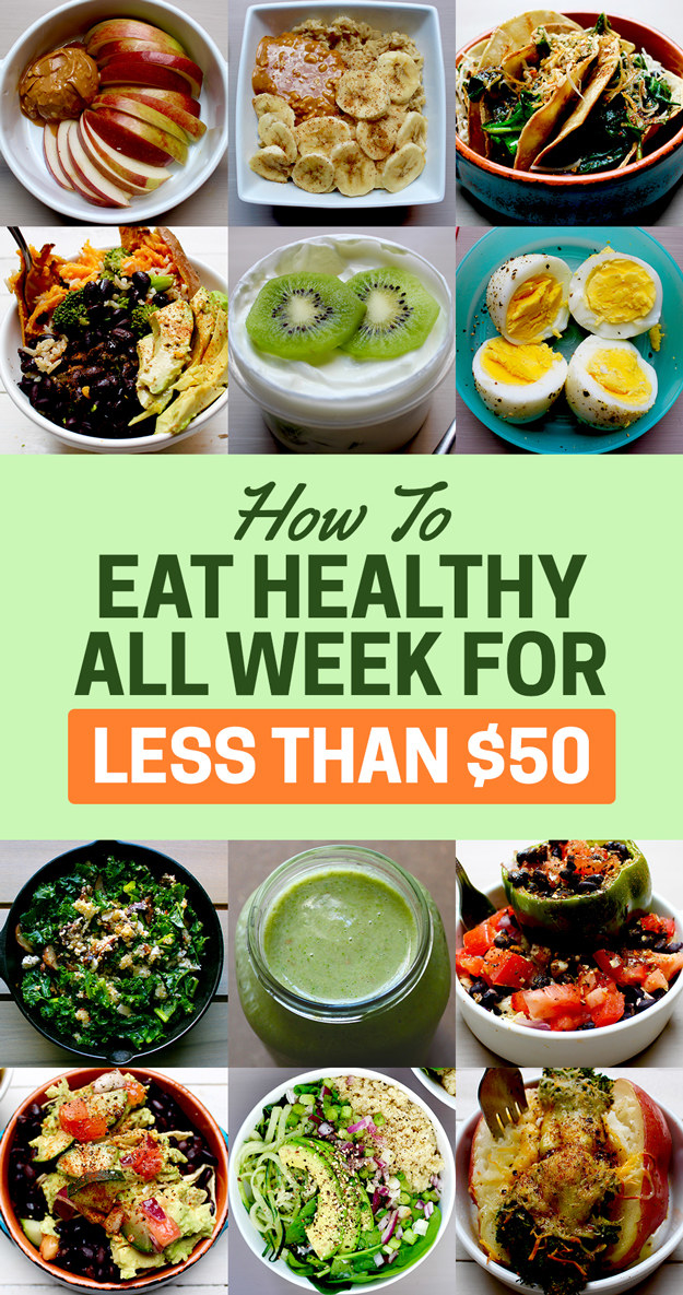 Here's How To Eat Healthy For A Week With Just $50