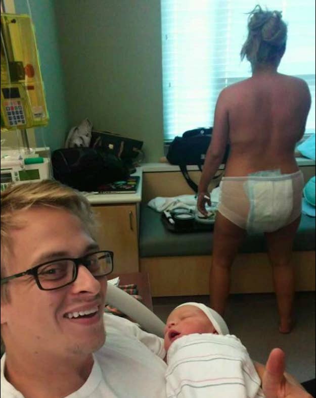 Cette maman a partagé une photo hilarante juste après sa grossesse