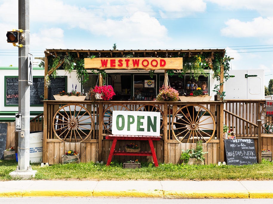 The Westwood, a fully locally sourced and organic food truck, part of Alberta-based outdoor company Treeline Outdoors.