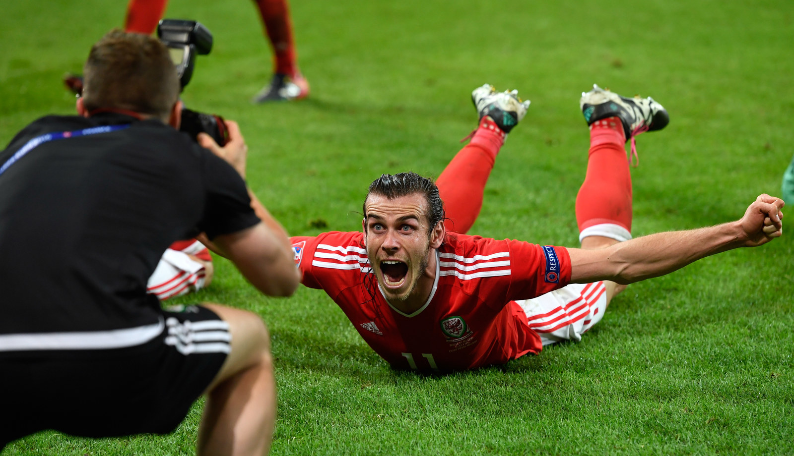 Gareth Bale poses for a photo.