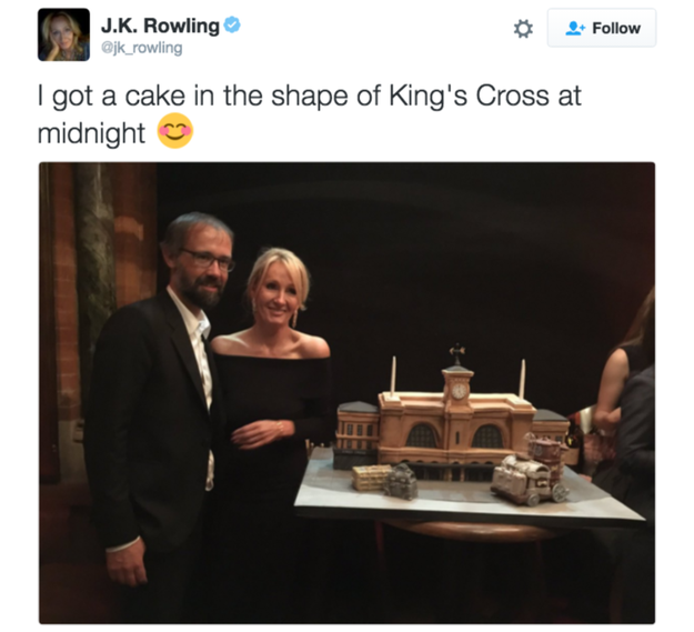 The iconic author obviously celebrated her birthday in style, because she's J.K. Rowling.