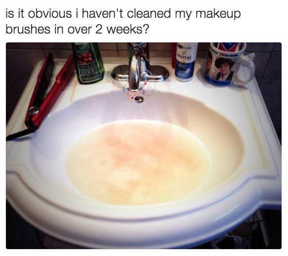 You hate washing your makeup brushes and leave it for as long as possible