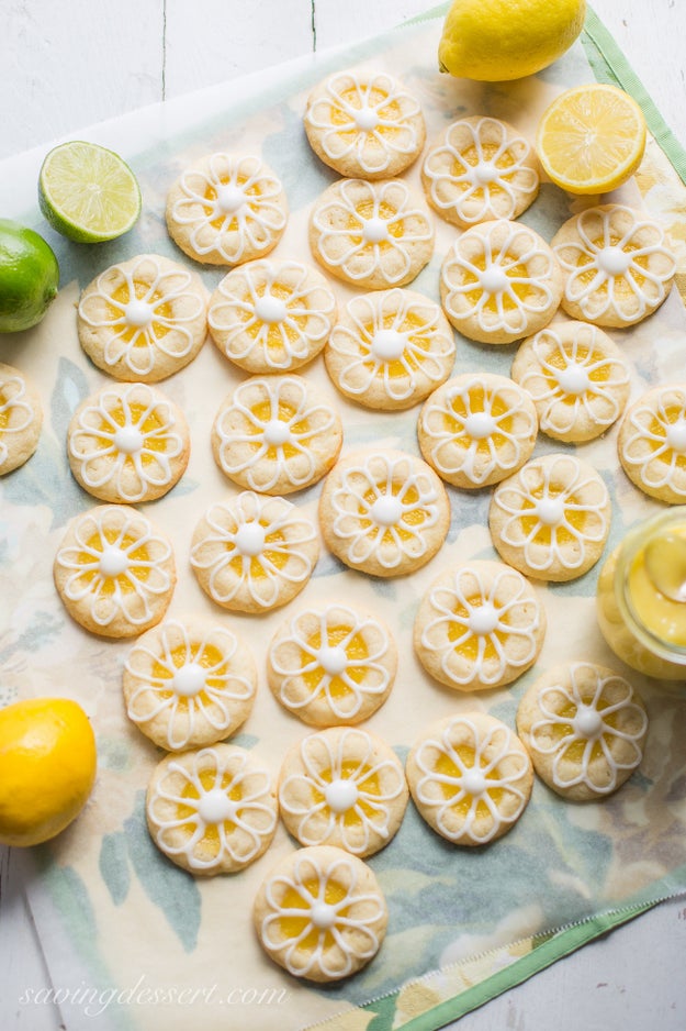 Lemon-Lime Shortbread Thumbprint Cookies