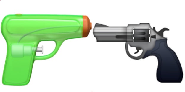 Apple will trade the pistol emoji for a toy squirt gun when iOS 10 is released to iPhone and iPad users this fall.