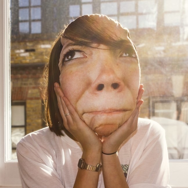 Pillows with shop faces on them