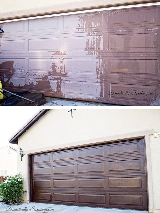 A can of gel stain costs only $17.73 (get one here or at your hardware store), and applying it takes only a few hours of work. Then your garage door looks brand-new! Here&#x27;s how to do it.