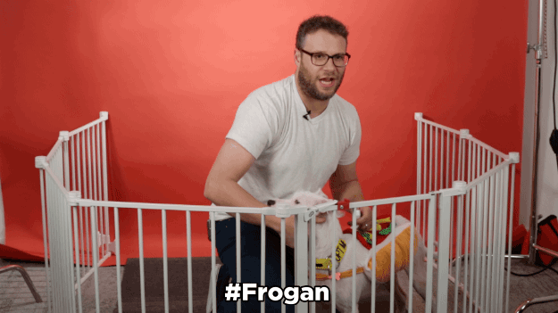 SR: Um, I don’t know. #Frogen? Which is Franco and Rogen mixed together.
