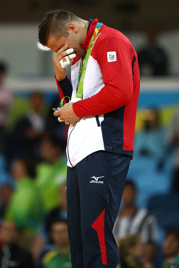 21 Incredibly Moving Photos Of Male Athletes Crying At The Olympics