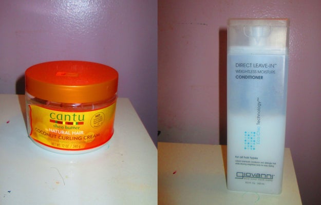 I tested two natural hair products on my locks to see which one gave me the best twist outs, and I wanted to show you how they turned out. I used Cantu Shea Butter's Coconut Curling Cream (right) and Giovanni's Direct Leave-In (left).