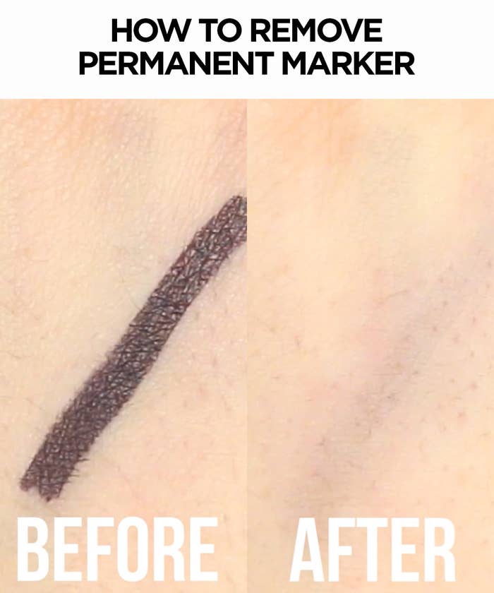 How to remove permanent marker from things. : r/lifehacks