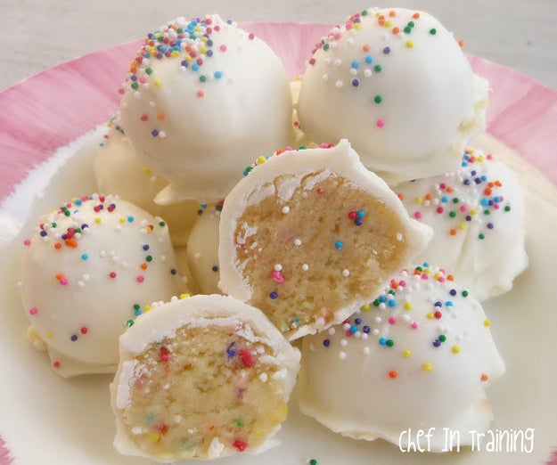 No-Bake Funfetti Truffles