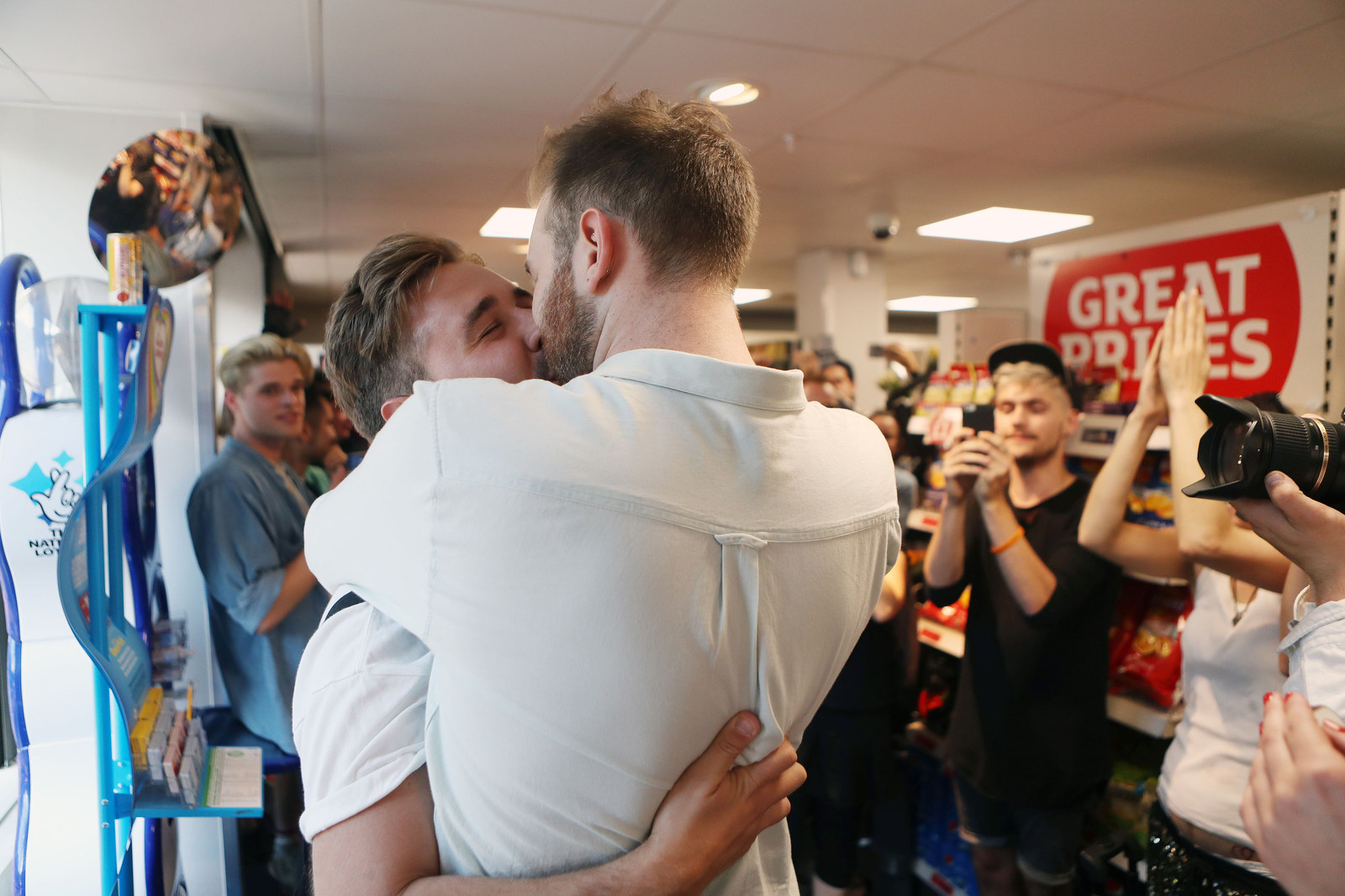 Same Sex Couples Held A Big Gay Kiss In Protest At A Supermarket