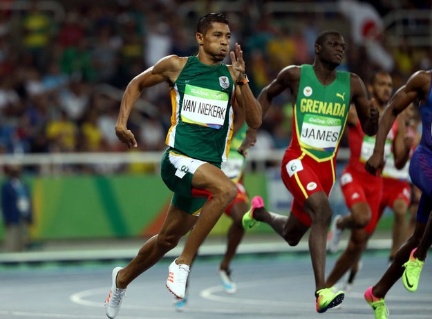 If you watched the Rio Olympics during prime time last night — maybe tuning in to catch Usain Bolt do his thing — you probably also saw this guy, Wayde van Niekerk, win gold in the men's 400-meter race.