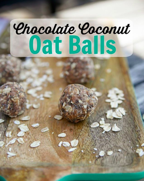 chocolate coconut oat balls