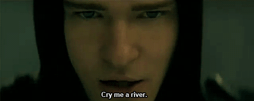 Image result for justin timberlake cry me a river gif