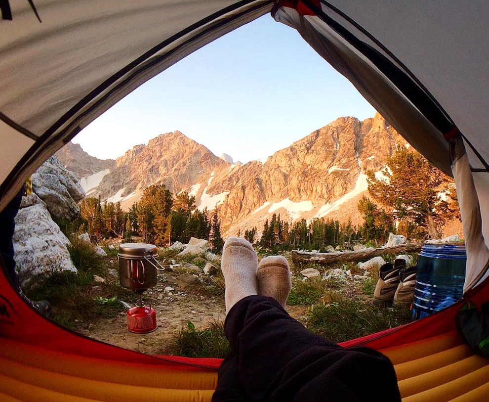 How about kicking back with this view in Wyoming's Grand Teton National Park?