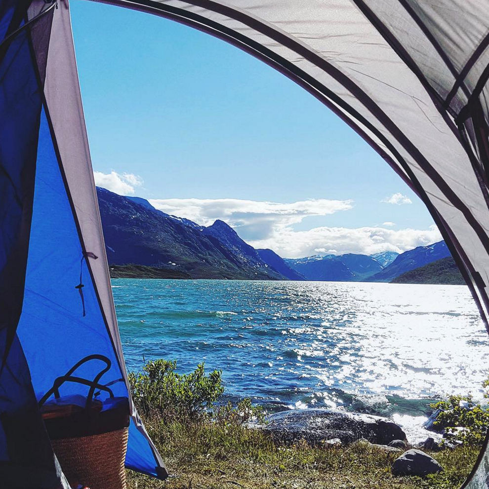 Does it get any better than camping on the beautiful shores of Lake Gjende in Norway?