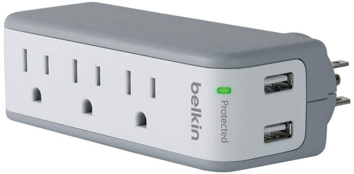 "I bring this everywhere. Three plugs and two USB ports. Great for class with limited plugs available." —rabbimarcbPrice: $20