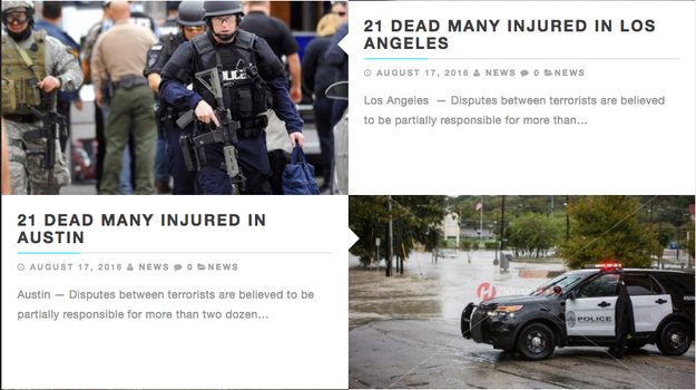 The last few weeks have in fact seen a rash of these fake local ISIS attack stories. The articles come from websites with domains that are similar to legitimate news organizations: CNNInternationalNews.com, CNNInternational.tk, HeraldNews.tk, and CBCNews.gq.