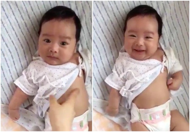 自分の大きなオナラにビックリ 赤ちゃんのリアクションが可愛すぎる 自分の大きなオナラにビックリ 赤ちゃんのリアクションが可愛すぎる