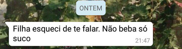 Não fique só no suco. Beba cachaça, uísque, vodca...