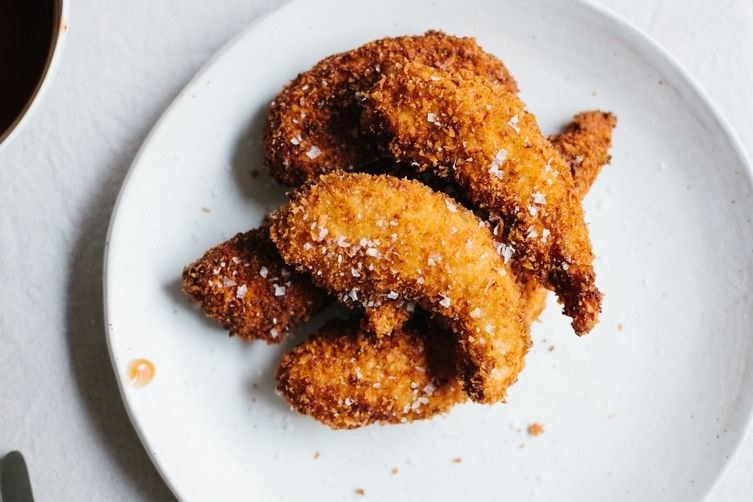 Say goodbye to the frozen nuggets that you call chicken tenders. This version is served with a DIY sweet and sour sauce, to boot. Get the recipe.