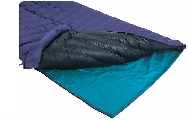 Invest in a two-person sleeping bag if you're in a couple — or if you just like to spread the fuck out.