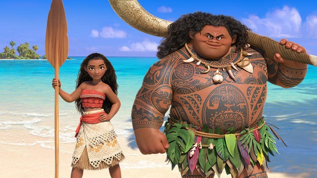 "[Moana] goes through a lot, one thing after another," Clements added. "She has to hold her own against Dwayne Johnson," who plays Maui, the demigod who accompanies Moana on her adventure.