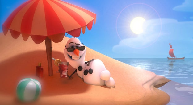 Yes, we all know Olaf really likes summer, and yes, I realize that none of this is even real, but he would MELT.