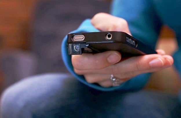 This sneaky phone case that will let you take photos with your phone pointed down.