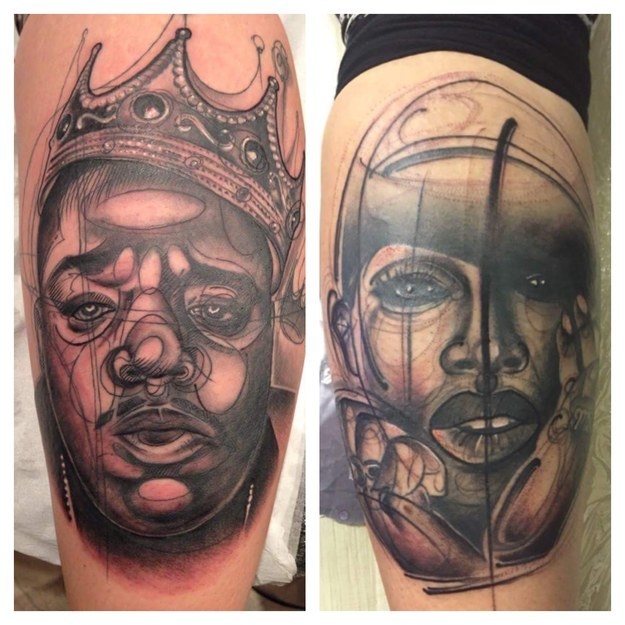 Tattoo uploaded by Joe  Biggie Smalls via IG  dustinyip BiggieSmalls  NotoriousBIG NYC Rap  Tattoodo