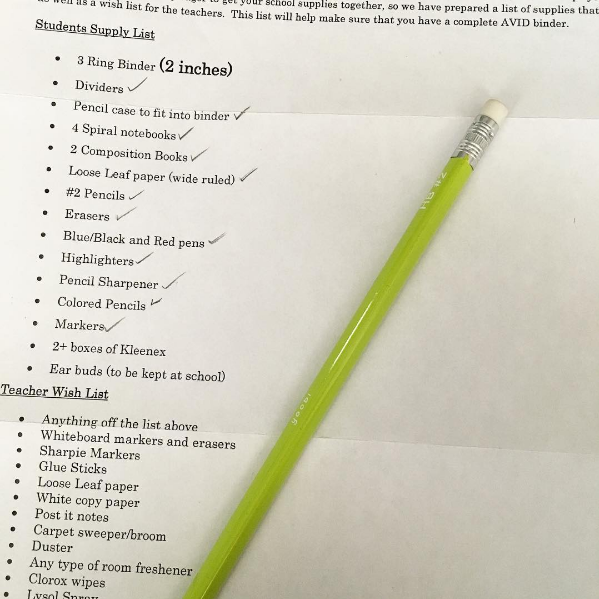 So when you get dat school supply list, it's GO TIME.