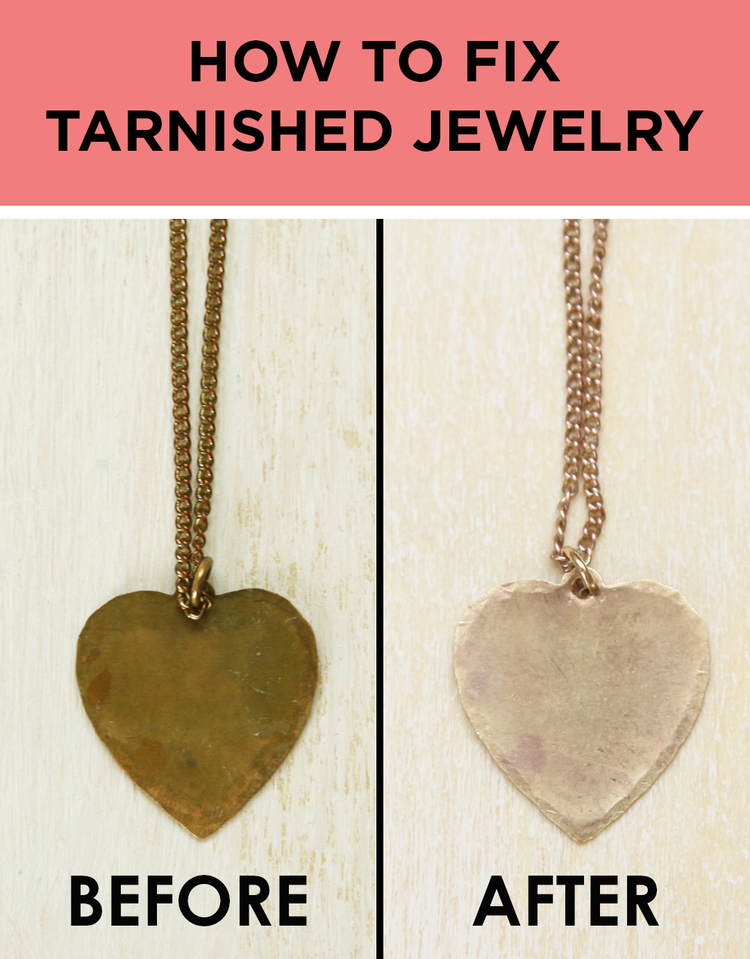 how to clean a tarnish necklace