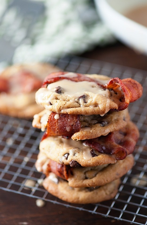 Maple Bourbon Bacon Cookies