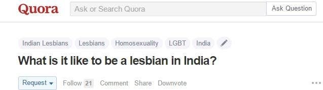 This Woman's Quora Answer About Being Lesbian In India Is Resonating With  Thousands