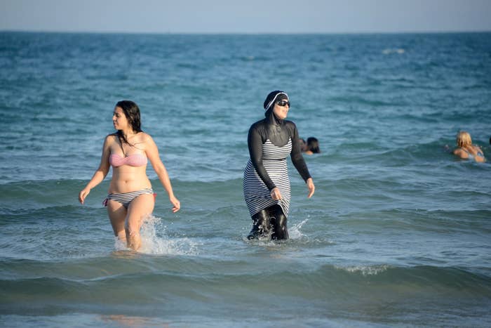 France Topless Beach - Videos Surface Of French Police Officers Fining Women For Wearing Hijabs At  The Beach