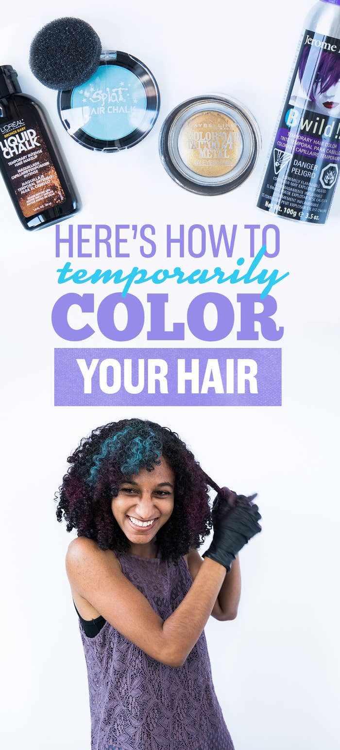 I Tried To Temporarily Color My Natural Hair And Here's What Happened