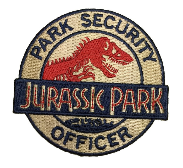 A patch that'll have people asking you, "How do I get to the T. rex enclosure?"