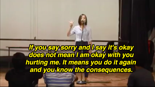 She explains how hollow apologies for awkward questions feel...