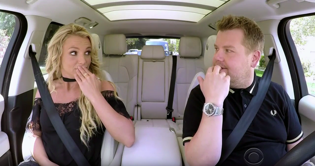 "Carpool Karaoke" is a segment of The Late Late Show where James Corden invites famous people to drive around LA with him and sing songs, and this week's guest was none other than QUEEN OF POP, Britney Spears.